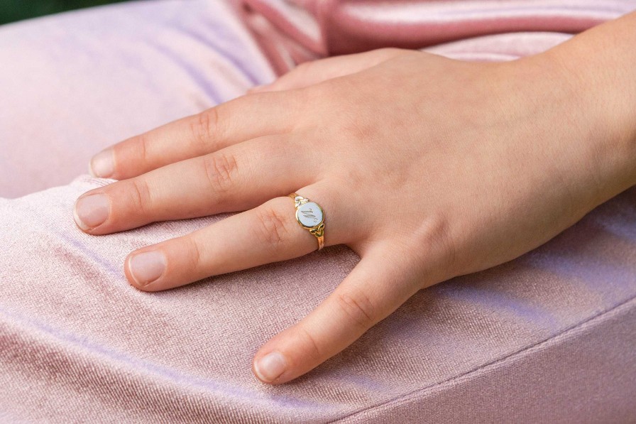 Fashion Rings Bailey's Fine Jewelry | Bailey'S Children'S Collection Gold Round Signet Ring