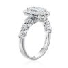 Engagement Rings Bailey's Fine Jewelry | Emerald Cut Halo Engagement Ring Setting