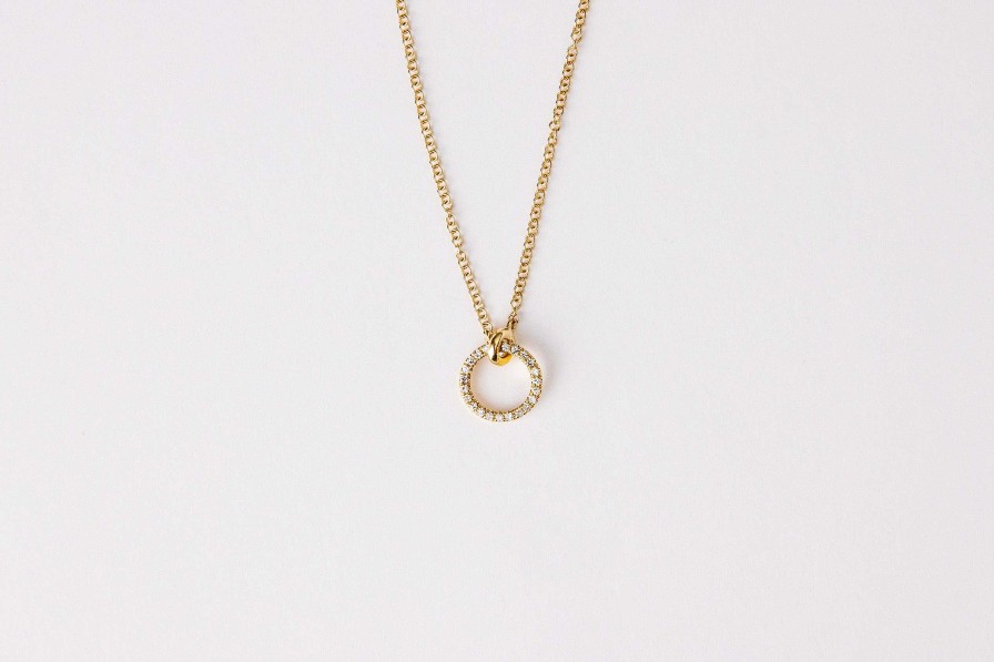 Necklaces & Pendants Bailey's Collections","Bailey's Goldmark Collection | Bailey'S Goldmark Collection Diamond Interlocking Circle Necklace