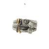 Fashion Rings John Varvatos | John Varvatos Nails Mixed Metal Black Diamond Wide Ring