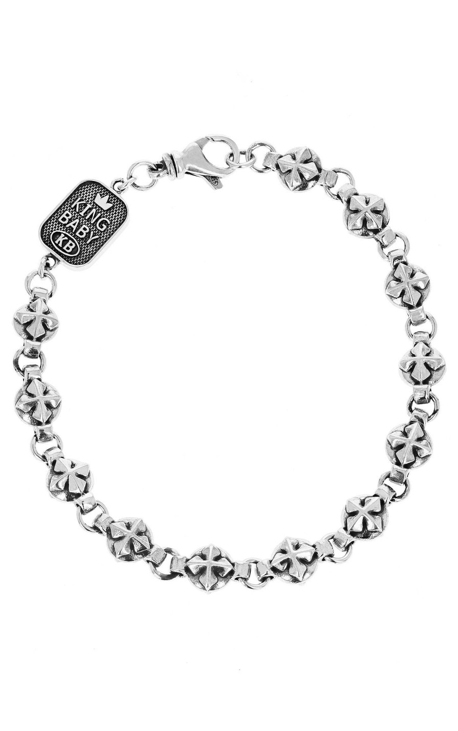 Men'S King Baby | King Baby Mb Cross Bracelet