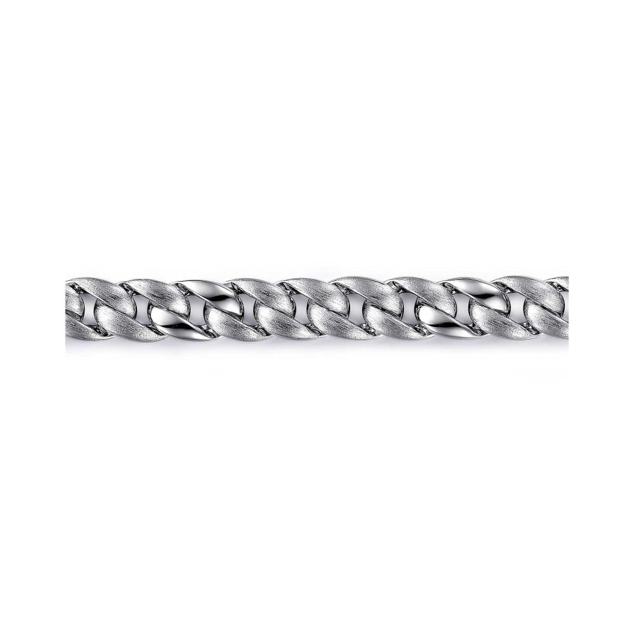 Bracelets & Bangles Gabriel & Co | Gabriel 925 Sterling Silver Cuban Link Chain Bracelet