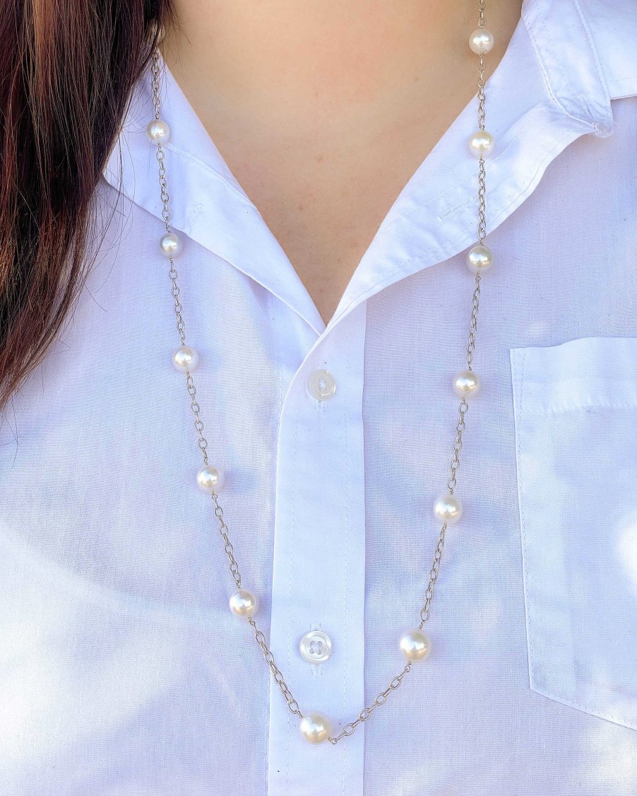 Necklaces & Pendants Bailey's | South Sea Pearl Tincup Strand Necklace