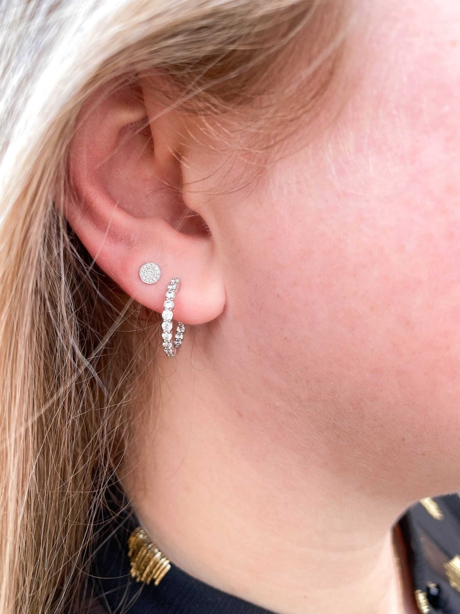 Earrings Bailey's Fine Jewelry | Diamond Pave Stud Earrings