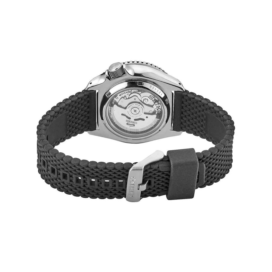 Watches Seiko | Seiko 42.5Mm Black 5 Sports Watch