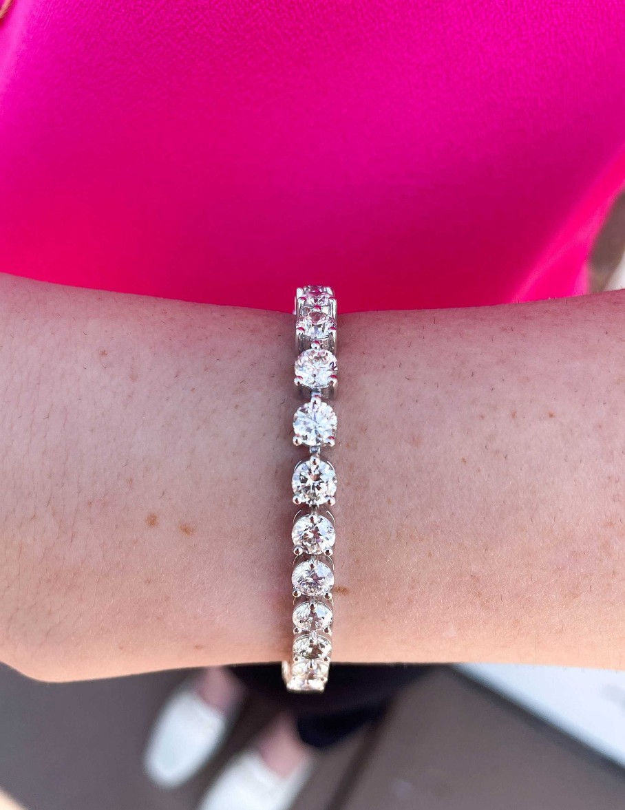 Bracelets & Bangles Bailey's | 14.60Ct Round Brilliant Diamond Bracelet