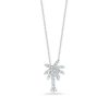 Necklaces & Pendants Roberto Coin | Roberto Coin Small Palm Tree Pendant Necklace With Diamonds In 18K White Gold