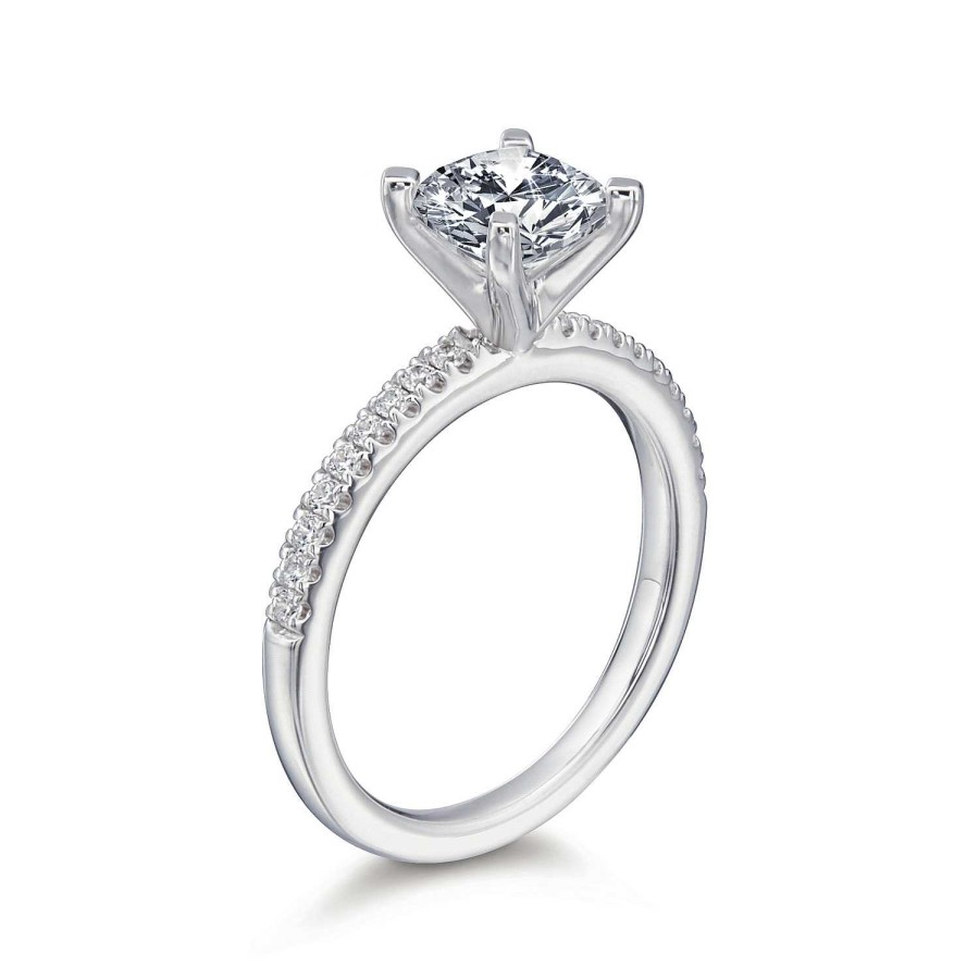 Engagement Rings Bailey's Fine Jewelry | Ann Radiant Pave Engagement Ring