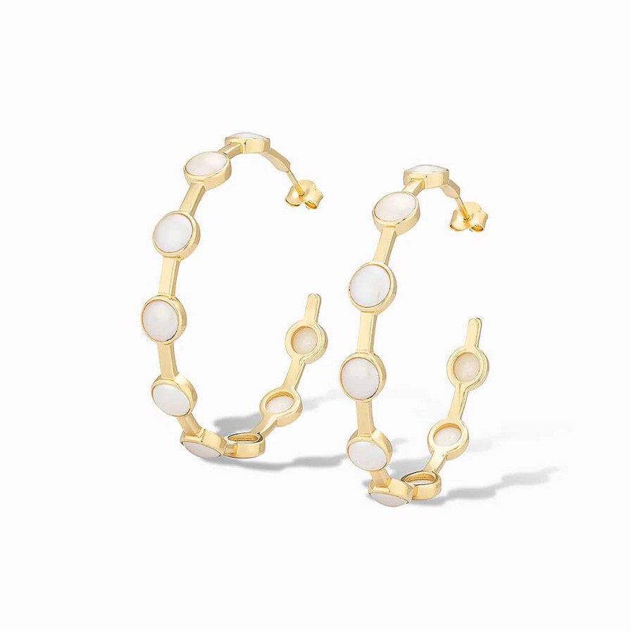 Earrings Bailey's | Laura Foote Pearl Becky Hoop Earrings