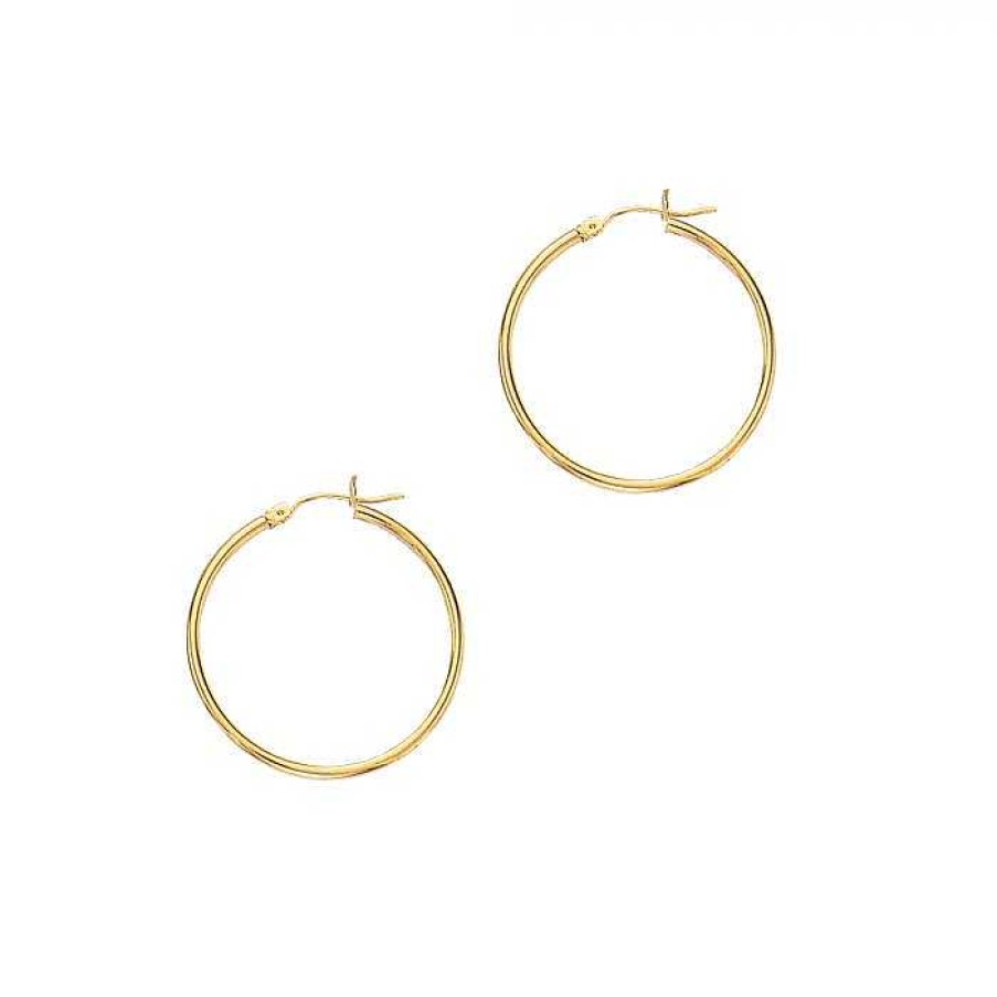 Earrings Bailey's Fine Jewelry | Hoop Earrings In 14Kt Yellow Gold, 30Mm