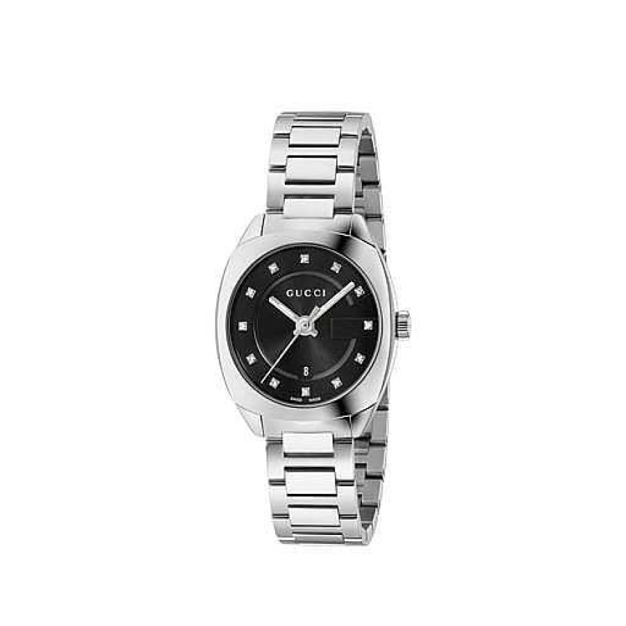 Watches Gucci | Gucci Gg2570 29Mm Black Steel Watch