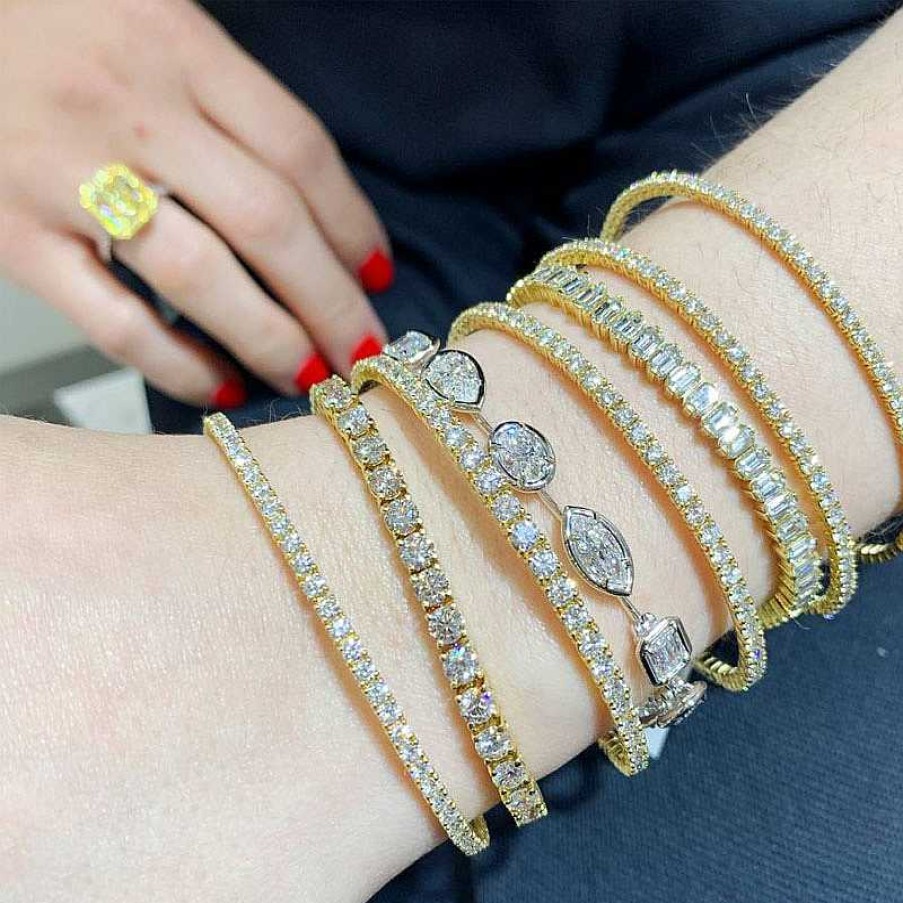 Bracelets & Bangles Bailey's Fine Jewelry | Mix Diamond Bar Bracelet