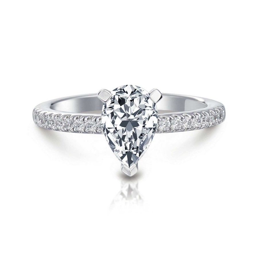 Engagement Rings Bailey's Fine Jewelry | Ann Pear Pave Engagement Ring