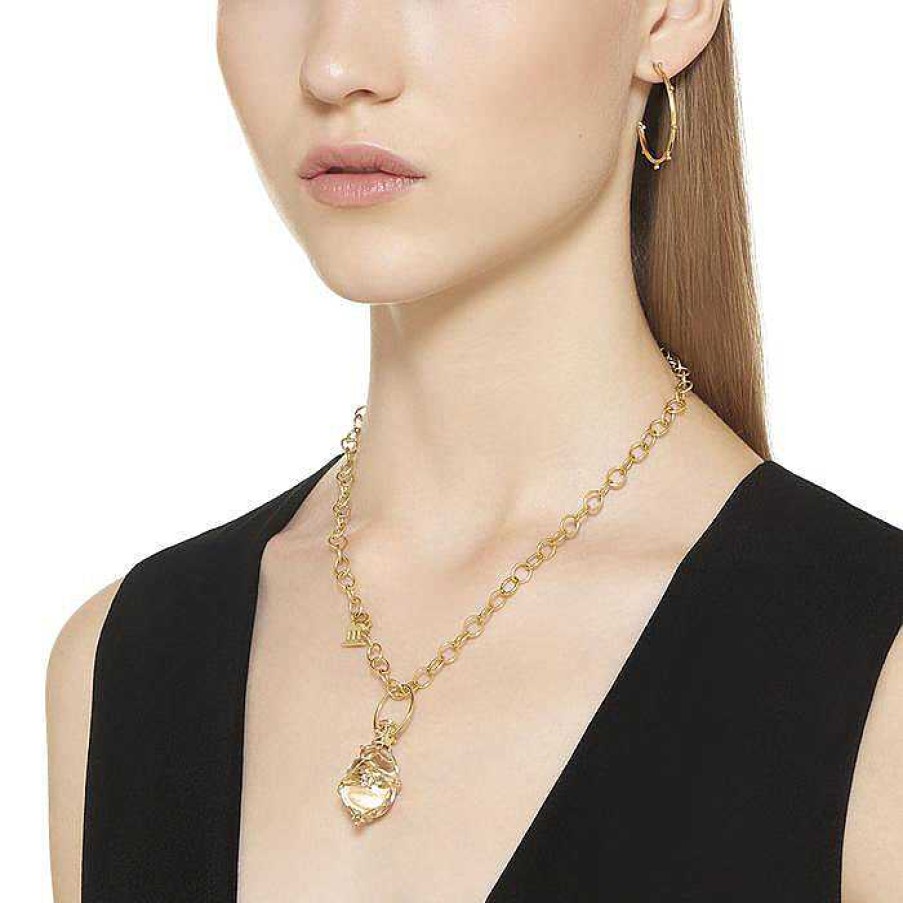 Necklaces & Pendants Temple St Clair | Temple St. Clair Vine Amulet In 18K Yellow Gold