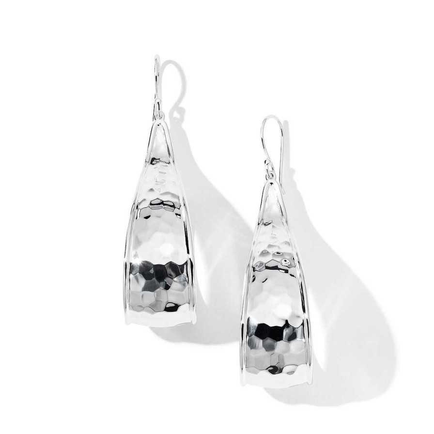 Earrings Ippolita | Ippolita Silver Classico Goddess Teardrop Hoop Earrings