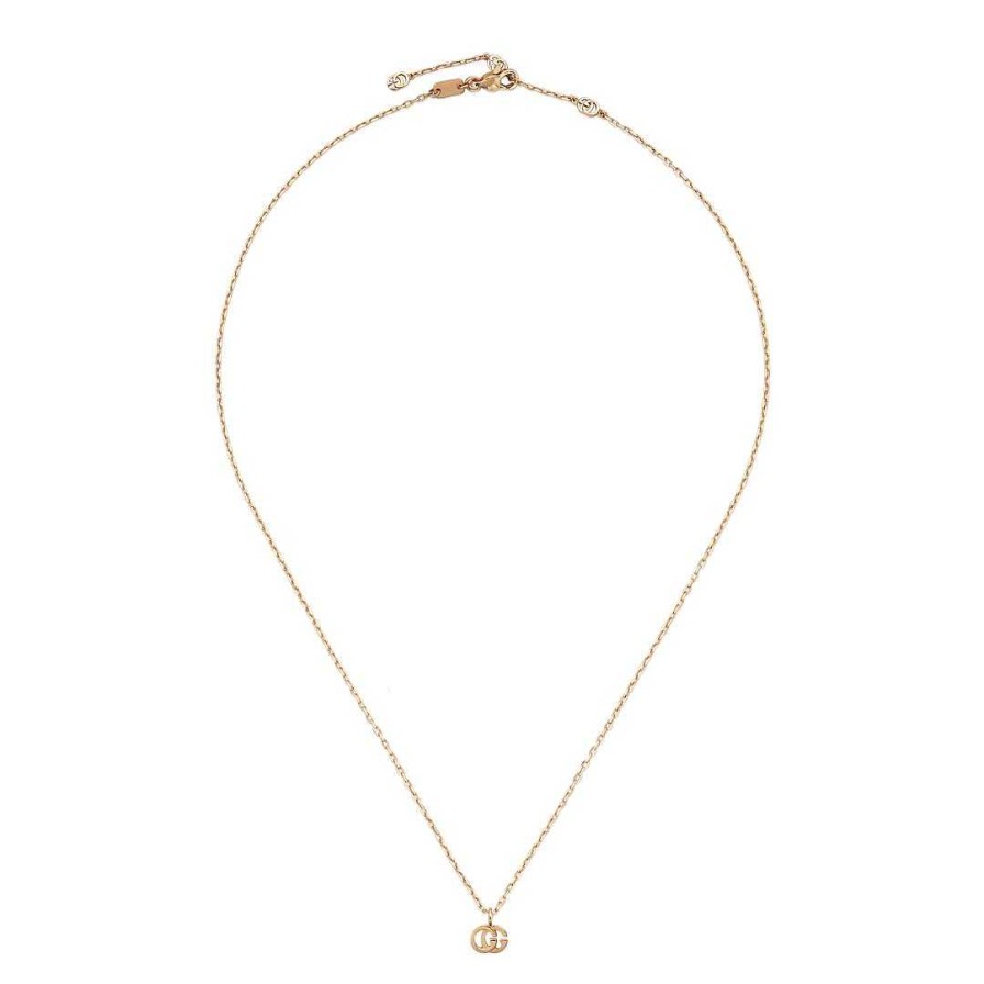 Necklaces & Pendants Gucci | Gucci Gg Running 18Kt Rose Gold Necklace