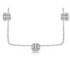 Necklaces & Pendants Bailey's Fine Jewelry | Cluster Diamond Station Necklace In 14K White Gold