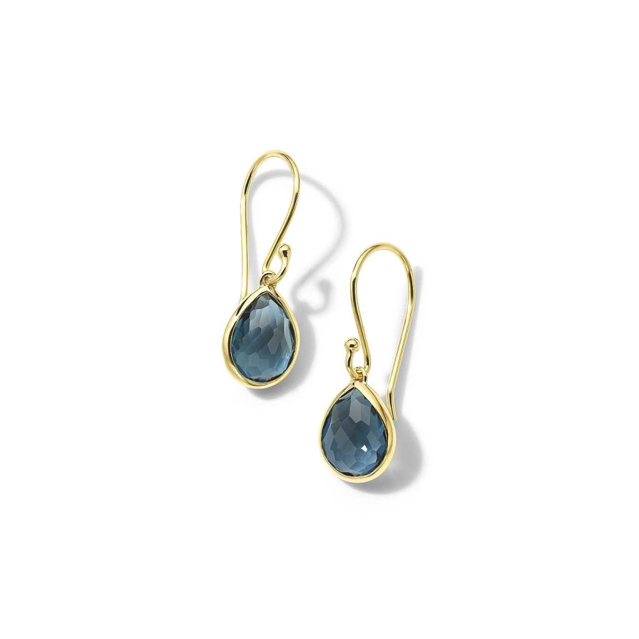 Earrings Ippolita | Ippolita Rock Candy Teeny Teardrop London Blue Topaz Earrings