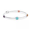 Bracelets & Bangles Ippolita | Ippolita Rock Candy 5-Stone Bangle Bracelet In Sterling Silver