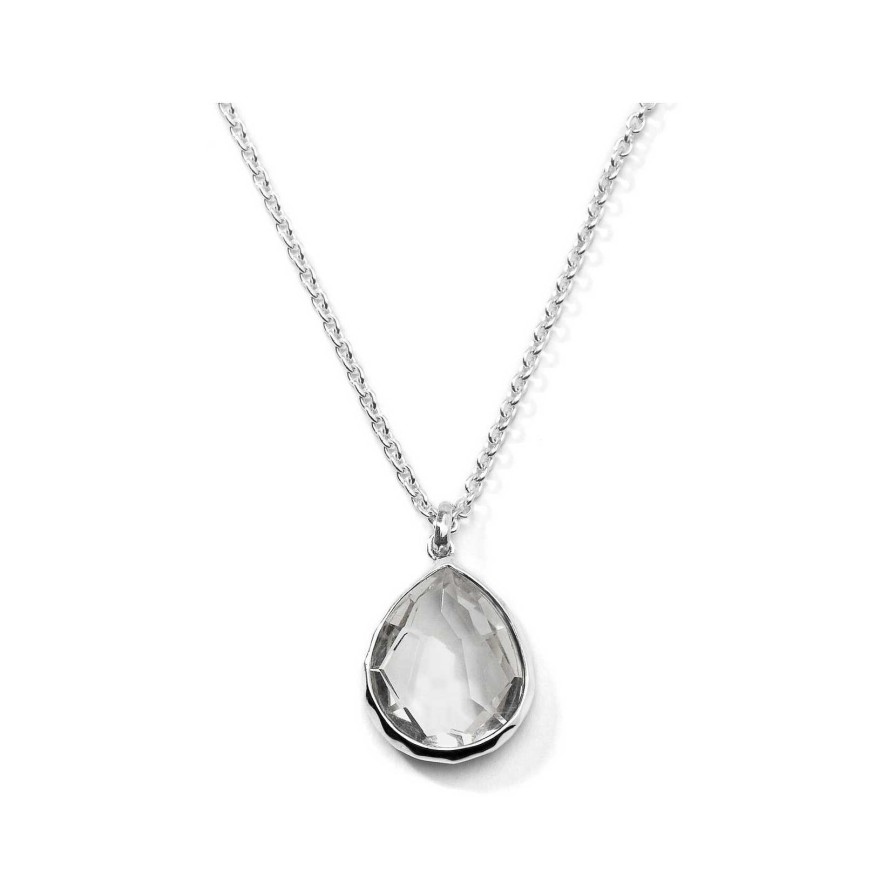 Necklaces & Pendants Ippolita | Ippolita Rock Candy Teardrop Pendant Necklace In Clear Quartz