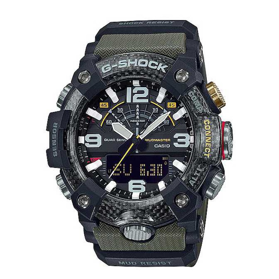 Watches G-Shock | G-Shock Black/Green Mudmaster Watch