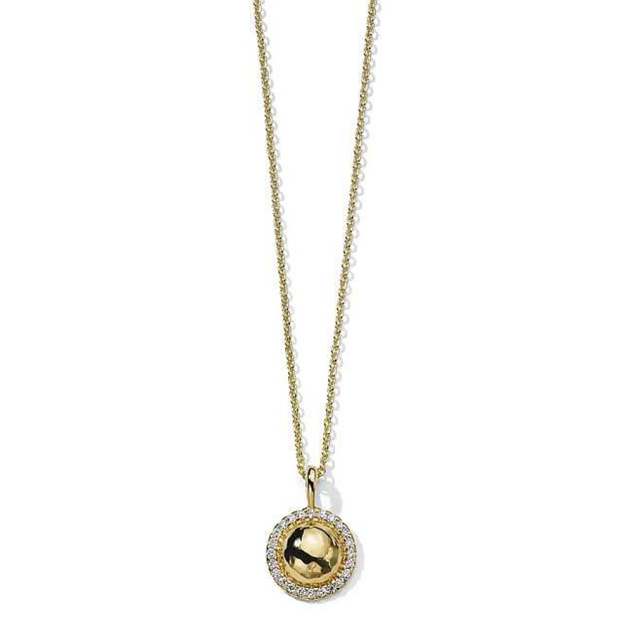 Necklaces & Pendants Ippolita | Ippolita Stardust Mini Goddess Necklace In 18K Gold With Diamonds