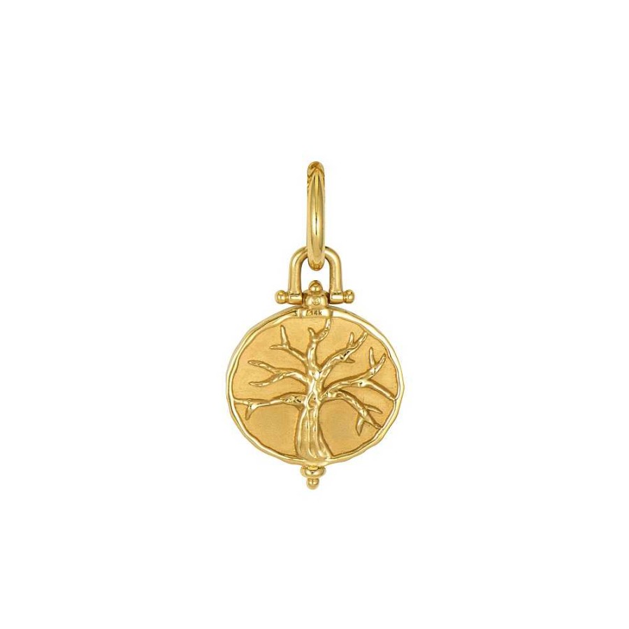 Necklaces & Pendants Three Stories Jewelry | Three Stories Jewelry Engraved Tree Of Life Pendant