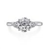 Engagement Rings Bailey's Fine Jewelry | Elizabeth Oval Three-Stone With Pears Engagement Ring