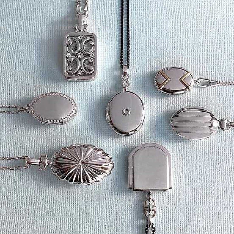 Lockets Monica Rich | Sterling Silver Petite Sunburst Locket