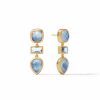 Earrings Julie Vos | Julie Vos Antonia Tier Earring In Iridescent Chalcedony Blue