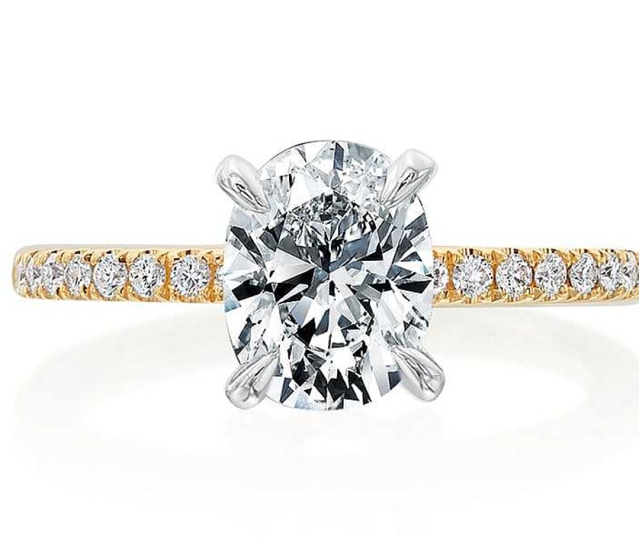 Engagement Rings Forevermark | Forevermark Oval Diamond Engagement Ring Setting