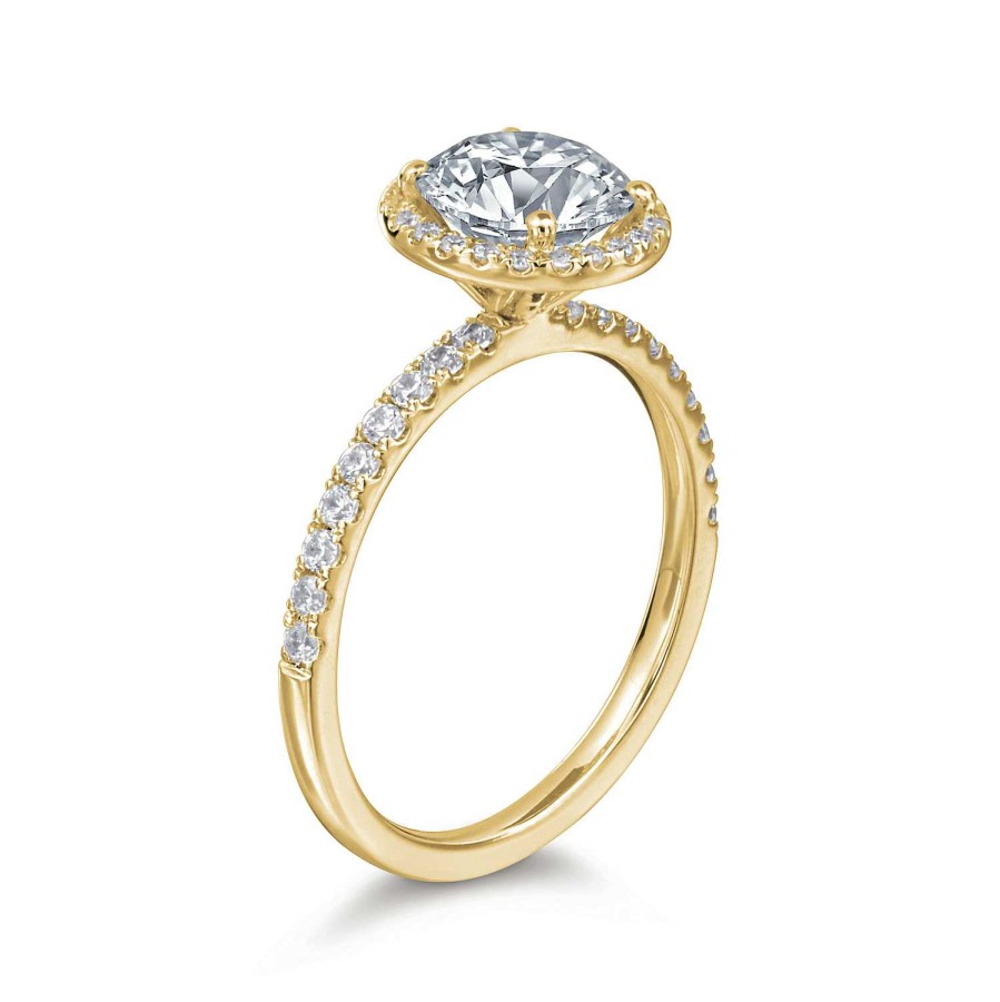 Engagement Rings Bailey's Fine Jewelry | Daisy Round Halo Engagement Ring