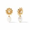 Earrings Julie Vos | Julie Vos Flora Stud Pearl Drop Earring