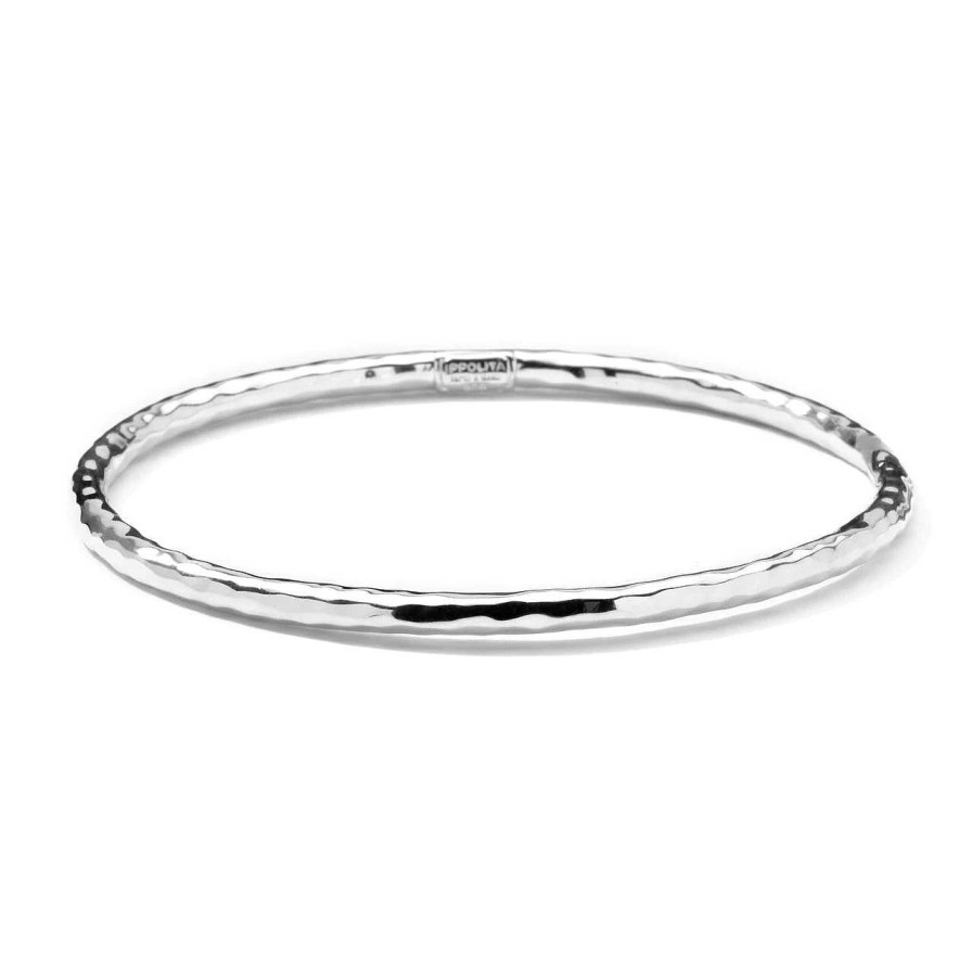 Bracelets & Bangles Ippolita | Ippolita Classico Sterling Silver #1 Hammered Bangle