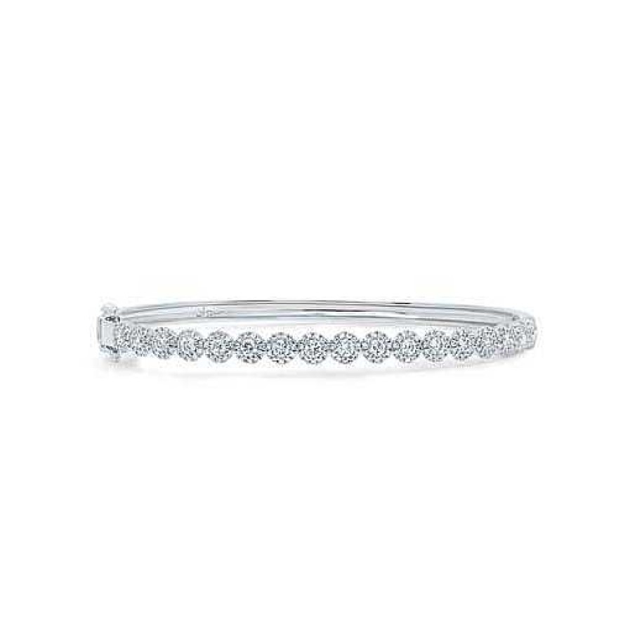 Bracelets & Bangles Bailey's Fine Jewelry | 1.35Ct White Gold Diamond Bangle