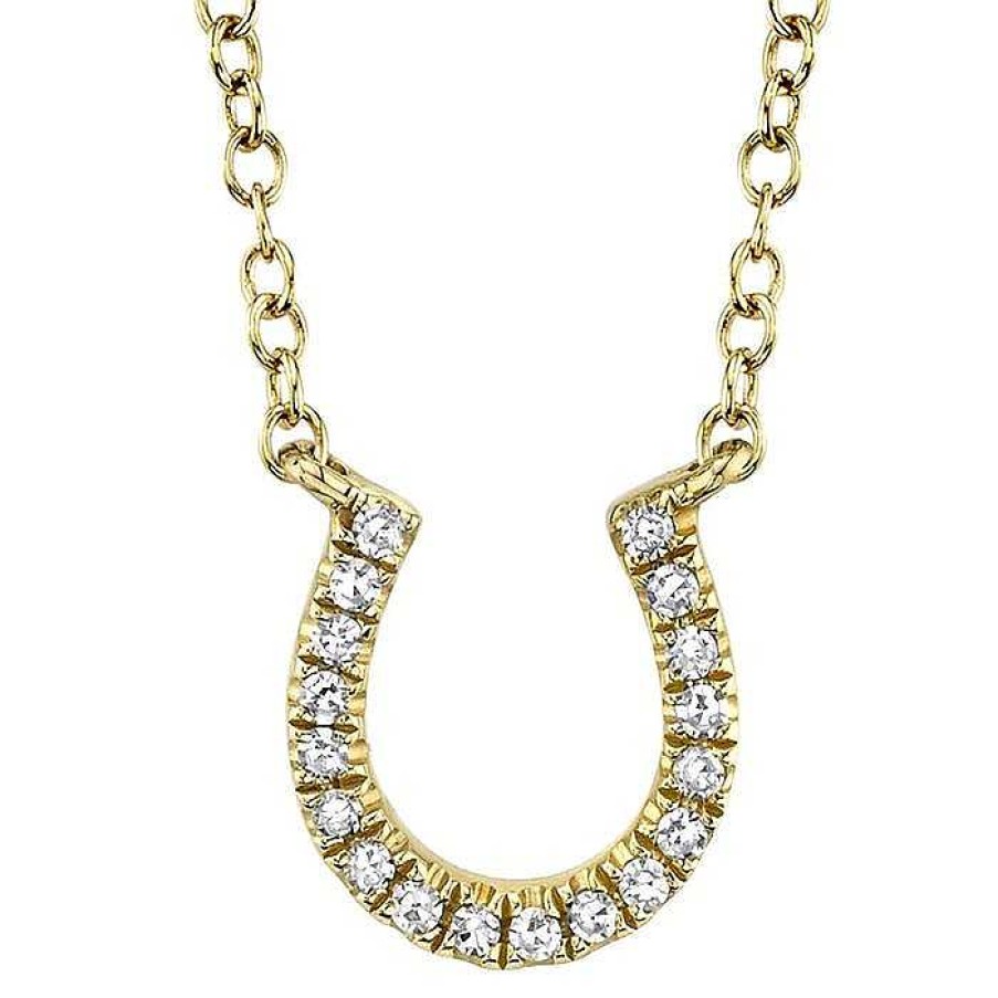 Necklaces & Pendants Bailey's Goldmark Collection | Bailey'S Goldmark Collection Diamond Horseshoe Pendant Necklace