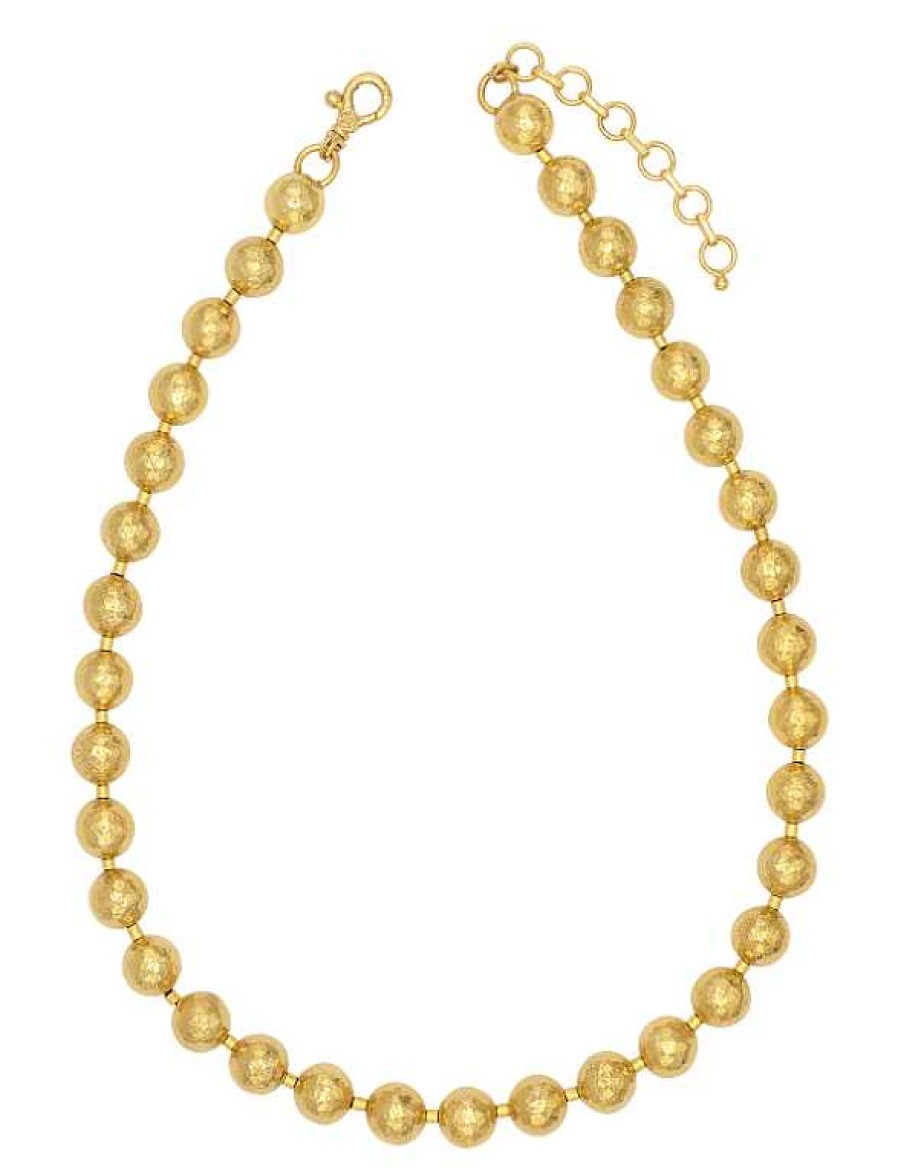 Necklaces & Pendants Gurhan | Gurhan Necklace Single Strand 10Mm Gold Balls