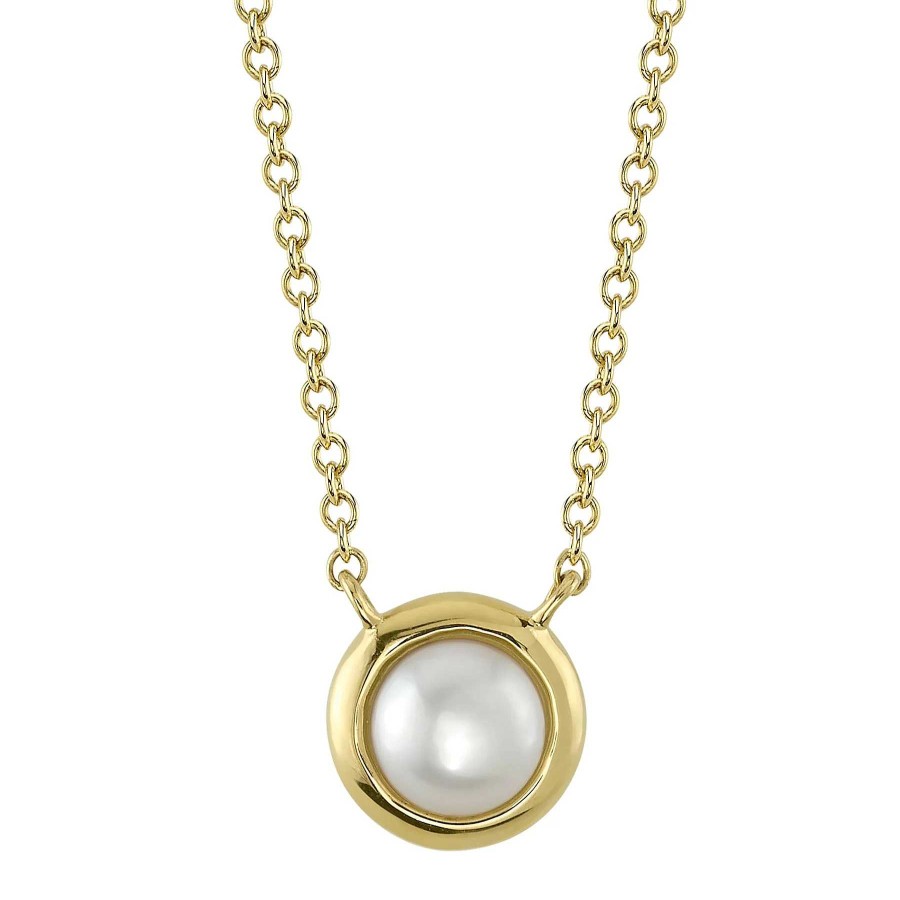 Necklaces & Pendants Bailey's | 14Kt Gold And Cultured Pearl Pendant Necklace