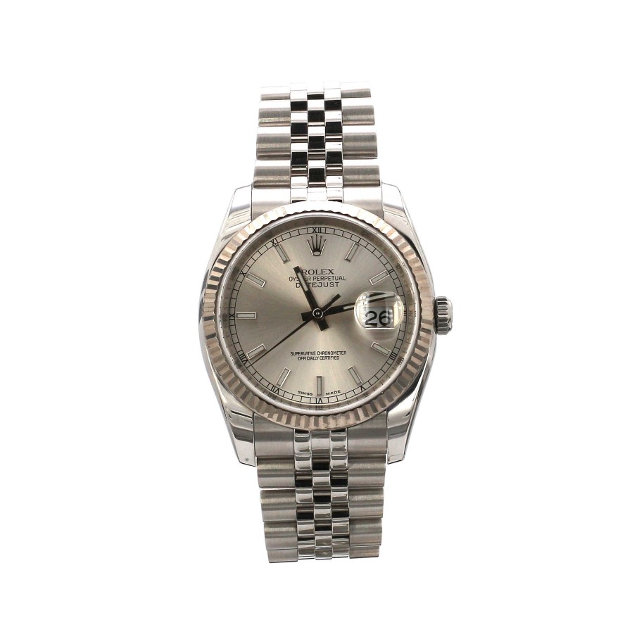 Watches Pre-Owned Rolex | Bailey'S Certified Pre-Owned Rolex Datejust Model Watch