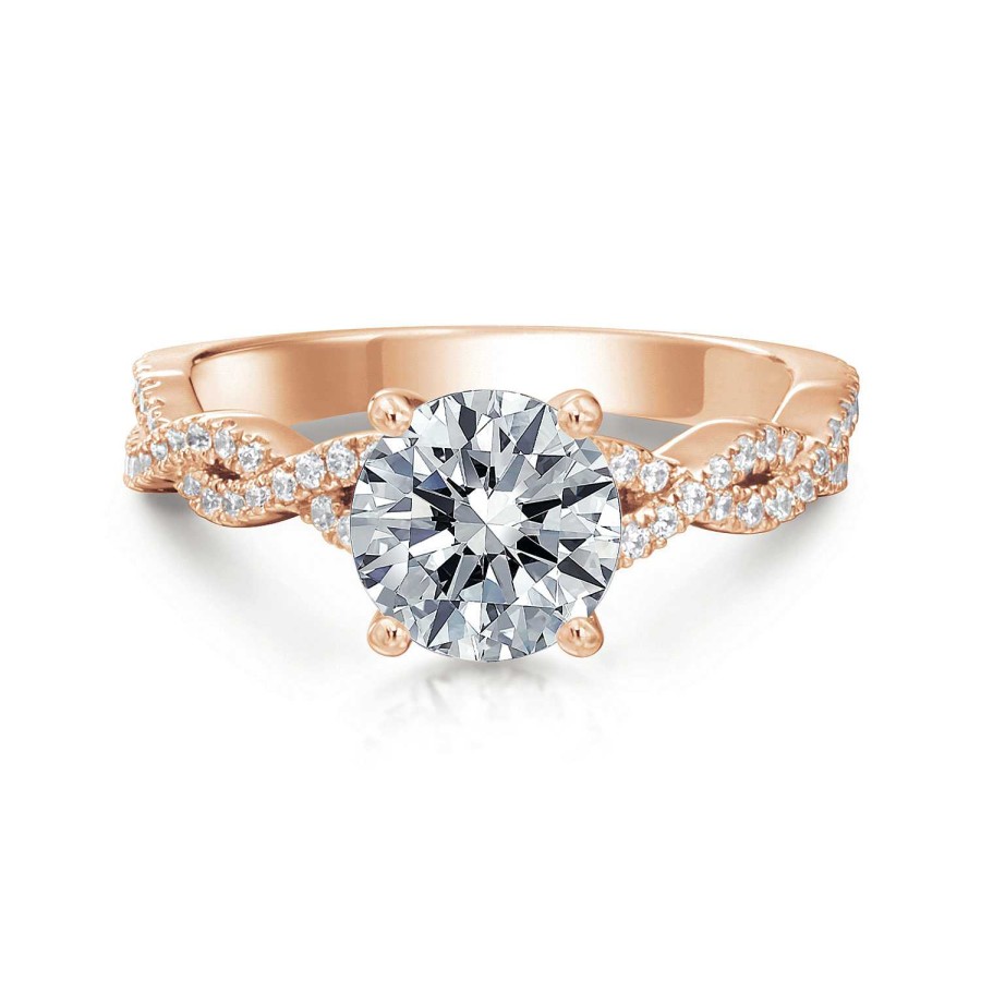 Engagement Rings Bailey's Fine Jewelry | Holly Round Twist Engagement Ring