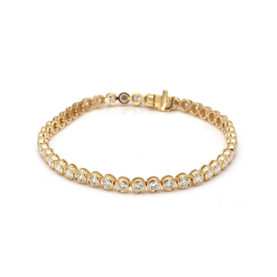 Bracelets & Bangles Bailey's Fine Jewelry | 7 Round Bezel Set Diamond Tennis Bracelet