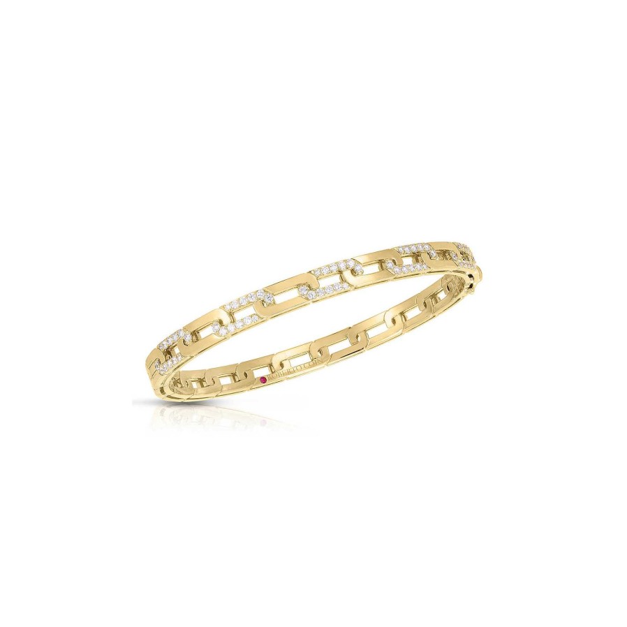 Bracelets & Bangles Roberto Coin | Roberto Coin Navarra Bangle With Diamonds