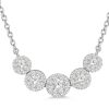 Necklaces & Pendants Bailey's Fine Jewelry | 1/2Ctw Graduated Diamond Necklace In 14K White Gold