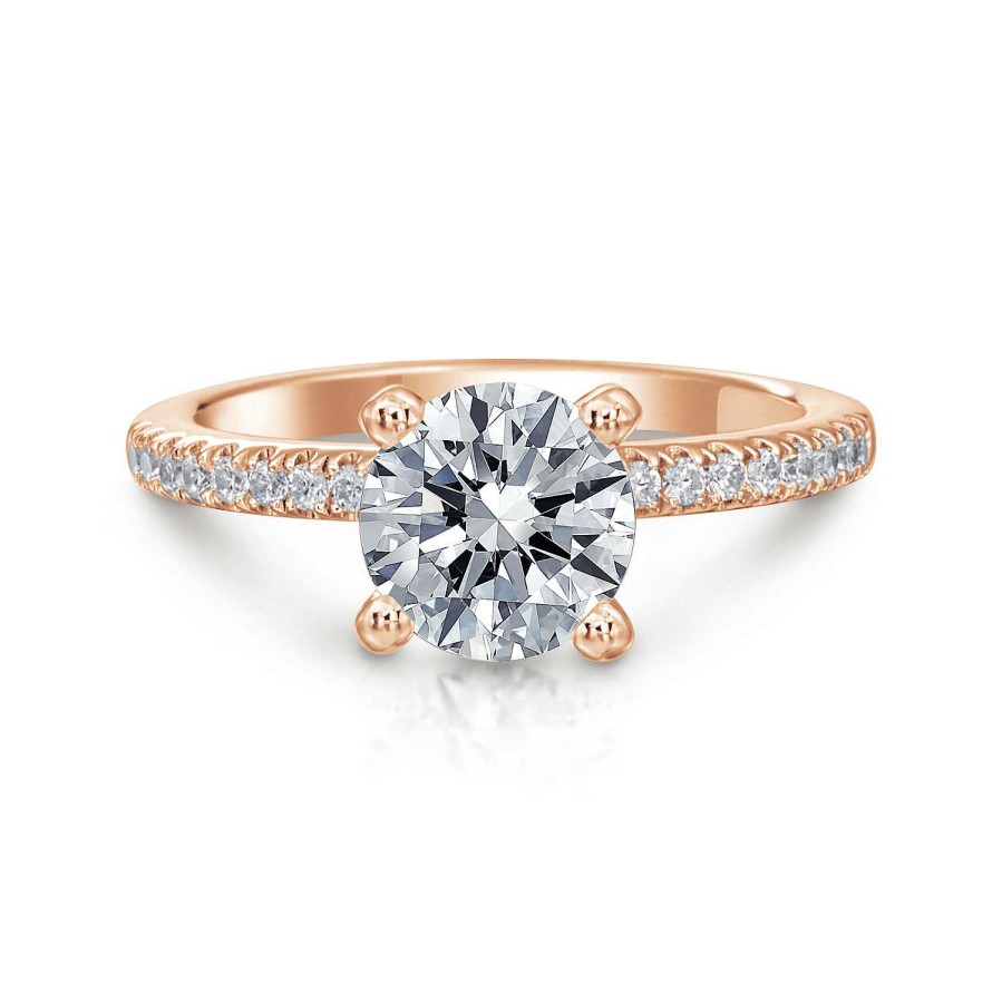 Engagement Rings Bailey's Fine Jewelry | Ann Round Pave Engagement Ring