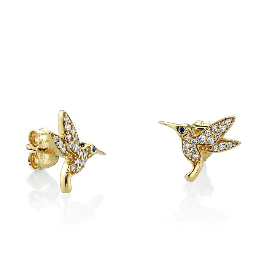 Earrings Sydney Evan | Sydney Evan Tiny Hummingbird Studs