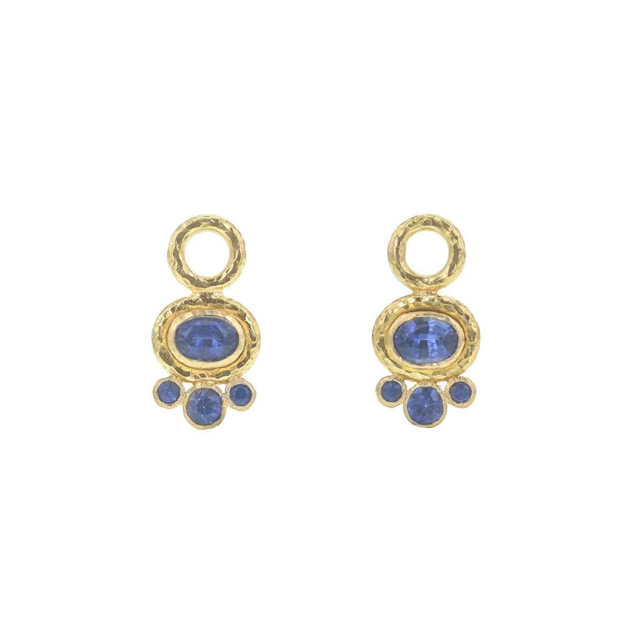 Earrings Elizabeth Locke | Elizabeth Locke Blue Sapphire Earring Charms