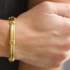 Bracelets & Bangles Elizabeth Locke | Elizabeth Locke 19Kt Yellow Gold Small Banded Bangle Bracelet