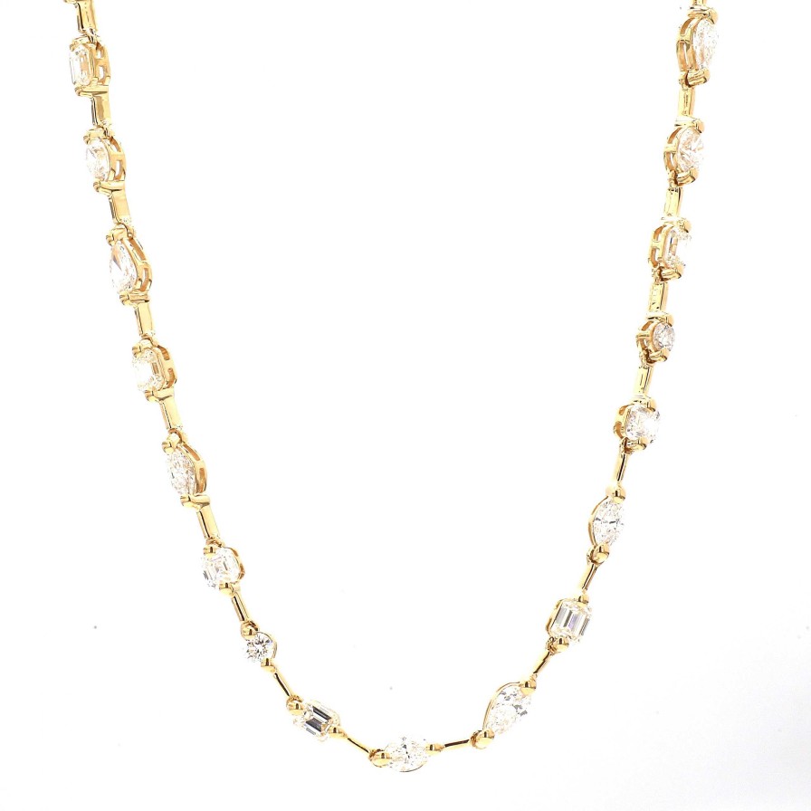 Necklaces & Pendants Bailey's | Mixed Fancy Shape Diamond Station Necklace