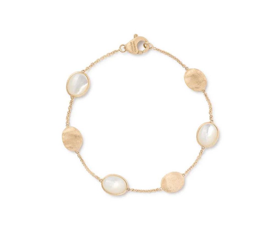 Bracelets & Bangles Marco Bicego | Marco Bicego Siviglia 18K Gold And Mother Of Pearl Bracelet