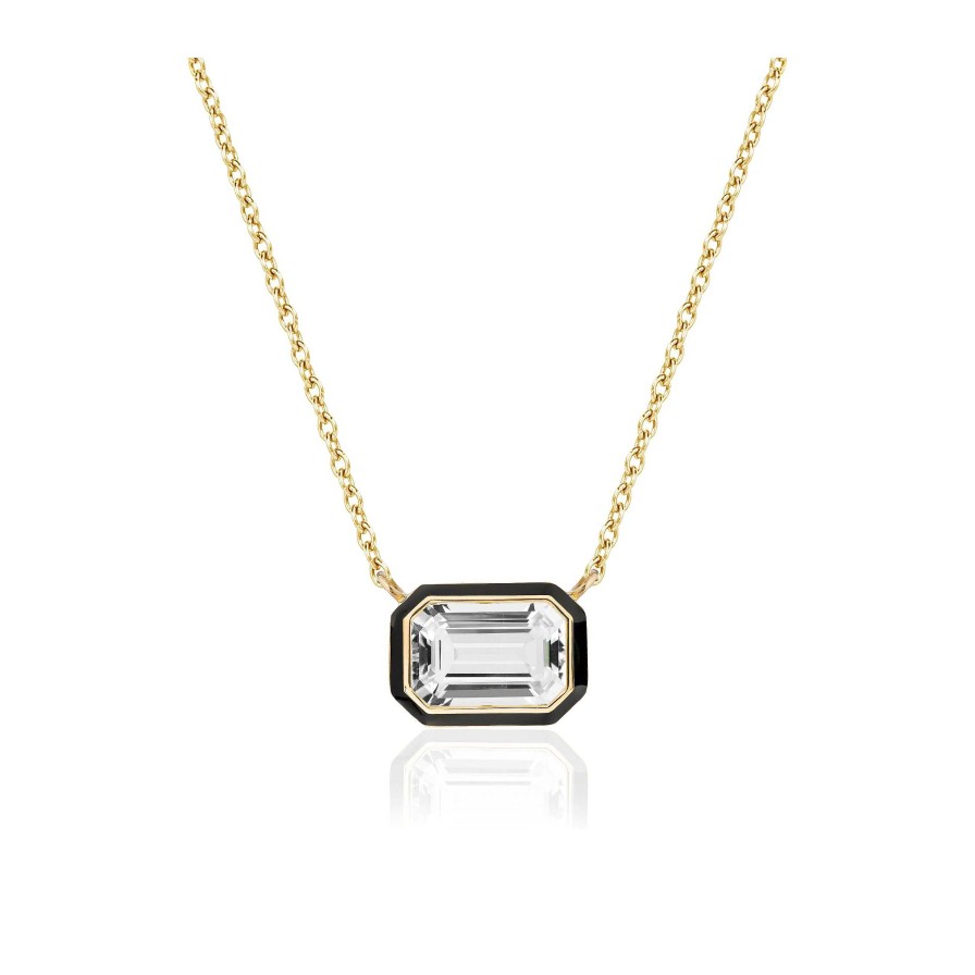 Necklaces & Pendants Bailey's Fine Jewelry | Goshwara Queen Rock Crystal Enamel Necklace